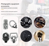 Cameraschroef Tiny Spy Unc -20 Mini Captive Verborgen bevestigingsschroeven Montage Imperial Release D-ring Quick Release Metaal