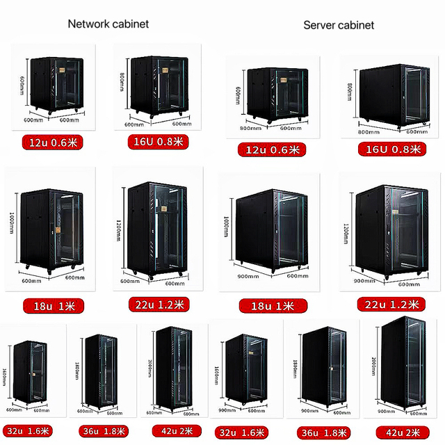 ,Standard Model0.6m Deep Wall-Mountable or Floor-Standing Dual-Use 19-inch Network Cabinet, Made of Cold-Rolled Steel