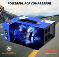 Compresseur d'air haute pression portable 12V 110V 220V 350W 30mpa 4500psi 300bar sans huile pour paintball, plongée et gonflables