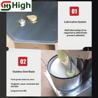 Machine automatique de haute précision pour la préparation du riz glutineux avec écran d'affichage, idéale pour la fabrication artisanale de mochi et de qingtuan