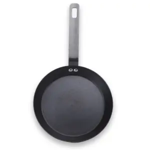 Vòng Màu Đen Carbon thép bền cổ điển Fry Pan với treo lỗ