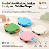 Planche roulante portable avec poignées, jouet d'entraînement à la coordination et à l'équilibre pour l'intérieur, planche sensorielle, planche à roulettes pour enfants