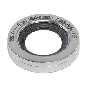 Single lip and double lip oil seal screw compressor shaft seal factory supplies 316dl stainless steel PTFE seal