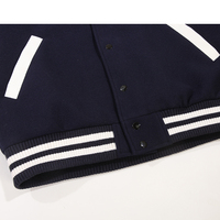 Blouson Bomber Oversize Hiver Personnalisé en Polyester et Laine, Respirant, Écologique, avec Logo Brodé Vintage, à Capuche, pour le Sport