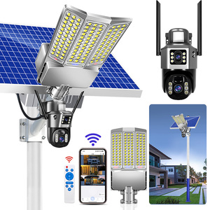 Tất Cả Trong Một Năng Lượng Mặt Trời Ánh Sáng Đường Phố Với Máy Ảnh 4G Wifi Ngoài Trời 800W CCTV Không Dây An Ninh Nhà Máy Ảnh Năng Lượng Mặt Trời Giám Sát Đèn - Product Image 1