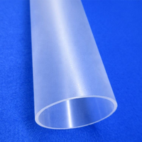 Tube en PMMA acrylique sablé, verre givré mat pour décoration lumineuse LED
