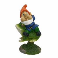 Dekorasi taman kerajinan Resin Gnome patung penanam Polyresin patung Gnome dengan penyiraman kaleng dekorasi meja