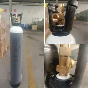Cilindro de Gas Personalizado de Fábrica de 5L 10L 15L sin Costuras para O2 CO2 N2 H2 C2H2 Helio Argón con Válvula QF-7D2 para Bangladesh - Product Image 4