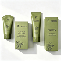 Kemasan Tube Plastik PP Krim Tangan Tabir Surya Lotion 50ml 100ml 150ml 200ml Warna Oranye Custom dengan Kotak