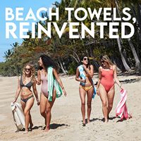 Quick Dry Beach Towel 100% Recycled Microfiber Striped Large Sand Free Towel for Travel Pool Yoga Adults with Bag