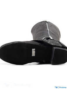 EVKOO0426 Chaussures sexy à talons hauts pour femmes, nouvelles bottes de <span class=keywords><strong>danse</strong></span> en daim noir avec semelle en daim noir - Product Image 5