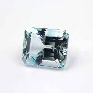 Piedra preciosa facetada Octágono blanco nieve aguamarina natural 41,00 Cts 6,5 MM fractura llena - Product Image 6