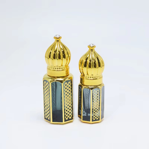 Nuevo Diseño de Botellas de Vidrio Vacías de 6 ml y 12 ml para Perfume Árabe Attar con Tapa de Cristal - Product Image 4