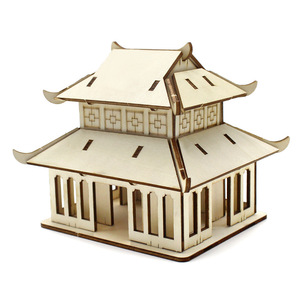 Kit de modèle d'architecture en bois, assemblage de construction à faire soi-même, jouet éducatif scientifique pour enfants de 4 à 6 ans - Product Image 4