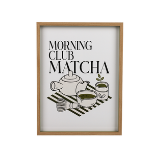Affiche murale moderne <span class=keywords><strong>de</strong></span> style japonais, impression sur toile, art linéaire thé matcha, encadrée en bois, pour décoration murale <span class=keywords><strong>de</strong></span> salon et <span class=keywords><strong>de</strong></span> maison - Product Image 1