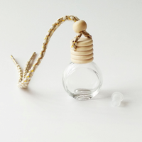 Bouteilles de parfum pour voiture en verre de 8 ml, flacons vides pour diffuseur de parfum suspendu pour voiture