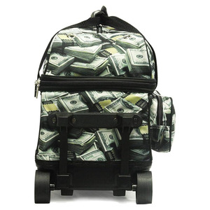 Bolsa de bolos de 2 bolas de doble rodillo Prime con gran compartimento separado para zapatos de bolos con asa retráctil - Product Image 3