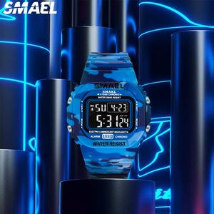 Reloj Deportivo Multifuncional de Cuarzo Digital para Hombre SMAEL 1801MC, Resistente al Agua, de Plástico, Venta al Por Mayor de Fábrica - Product Image 2
