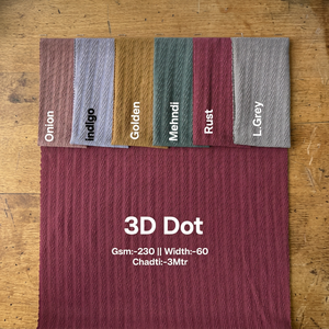Tela de Lujo de 230 GSM con Diseño de Puntos 3D, 60 Pulgadas de Ancho, Textura de Puntos para Decoración del Hogar, Tapicería e Interiores de Primera Calidad - Product Image 1