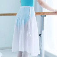 Filles Femmes Sheer Wrap Jupe Ballet Jupe Belly Dance Wrap Jupe Chiffon Ballet Dancewear