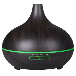 2022 Classic Wood Grain Design Humidifier 300ml Ultrasonic Essential Oil Diffuser For Home Office