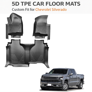 แผ่นรองพื้นรถยนต์ TPE แบบสั่งทำพิเศษสำหรับ Chevrolet Silverado พวงมาลัยซ้าย กันน้ำ ทนทานทุกสภาพอากาศ แผ่นรองพื้นรถยนต์ OEM - Product Image 1