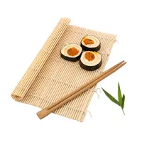 الصينية مصنع الجملة الخيزران الأصفر حصيرة طاولة للسوشي مع جودة كبيرة ل السوشي مطعم