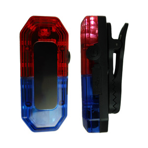 Rechargeable Shoulder Clip LED Security <b>Light</b> Red And Blue With Gravity Sensor For Nighttime Patrol Warning Flashing - Product Image 1