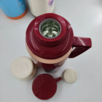 Termos Vakum Dinding Ganda Plastik 1.8l Botol Plastik Vakum Terisolasi Anti Pecah untuk Air Panas Dingin, Cocok untuk Kantor dan Rumah