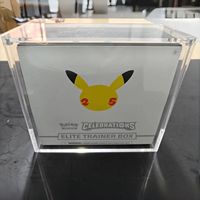 Boîte de présentation en acrylique transparente de haute qualité résistante aux UV pour boîte d'entraînement d'élite Pokémon ETB pour jeu de cartes à collectionner TCG