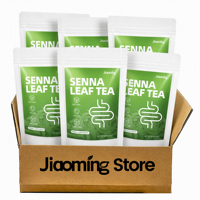 Té de Hojas de Senna Herbal de Marca Privada Jiaoming OEM, Té Adelgazante, Desintoxicante y Limpiador, para un Vientre Plano