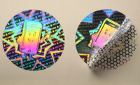 Étiquette holographique de sécurité anti-contrefaçon avec logo, autocollant laser anti-effraction