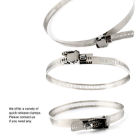 Collier de serrage rapide réglable perforé pour conduit de ventilation