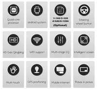 Unidad Principal de Navegación Android Universal de 10.1 Pulgadas con Pantalla Vertical Giratoria, Pantalla para Automóvil de 1+64 GB con WIFI