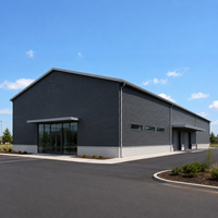 Structure en acier durable pour entrepôt, conforme aux normes AISC, résistante aux intempéries, atelier métallique préfabriqué, garage, hangar, bâtiment industriel