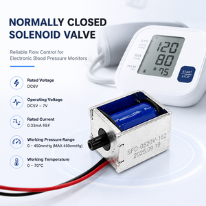 Válvula Solenoide de Empuje y Tracción de Marco Abierto OEM Personalizada Normalmente Cerrada DC6V 12V 2W para Monitor de Presión Arterial y Dispositivos Médicos - Product Image 1