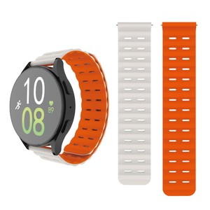 Cinturino per <span class=keywords><strong>Orologio</strong></span> in Silicone Magnetico Win-Win 22mm Bicolore per <span class=keywords><strong>Samsung</strong></span> Galaxy Huawei Watch - Product Image 2