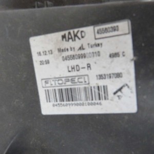 Faro anteriore destro 45560393 per Fiat Fiorino Mk3 2014- usato (78641) - Product Image 5