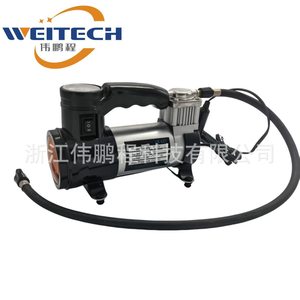 เครื่องสูบลมยางรถยนต์พกพา Weitech 150Psi แบบกระบอกเดี่ยว พร้อมไฟ LED ปั๊มลมฉุกเฉิน - Product Image 1