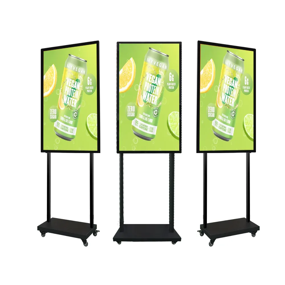 Commercial display Self service kiosk 49 inch panel Indoor vertical high resolution screen devise Floor standing digital signage