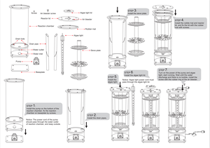 Oem <span class=keywords><strong>Aquarium</strong></span> Microalgen Fotobioreactor Cilindervormige Chlorella Algen Reactor Voor Zeekoraal En Kwallen Tank - Product Image 5
