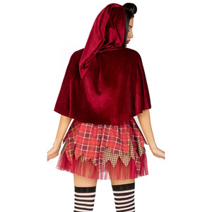 <span class=keywords><strong>Disfraz</strong></span> de <span class=keywords><strong>Bruja</strong></span> Malvada de Caperucita Roja SXL Granny Wolf para Mujer, Capa de <span class=keywords><strong>Bruja</strong></span> para Halloween, Poliéster - Product Image 3