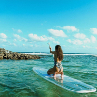 Planche de paddle transparente anti-choc, fond transparent, durable, en vente