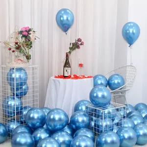 Graduation Party latex birthday ballon12 inch 2.8g 3.2g high quality chrome metallic balloons