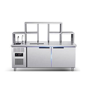 Comptoir de bar à thé au lait à bulles Boba commercial avec équipement, table et comptoir - Product Image 3