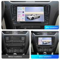 Radio Multimedia Android MEKEDE con GPS, Reproductor de Video, Audio Estéreo, Carplay y Android Auto para Skoda Octavia 2 A5 2014-2019 de 9 Pulgadas