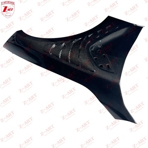 Aile avant en fibre de carbone sèche Z-ART 2021+ pour BMW <span class=keywords><strong>M4</strong></span>, aile ventilée en fibre de carbone préimprégnée pour BMW <span class=keywords><strong>M4</strong></span> G82 G83, aile avant à persiennes - Product Image 4