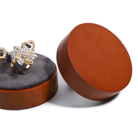Présentoir à bijoux en bois massif et microfibre, support pour boucles d'oreilles et bagues, accessoires de présentation pour vitrines