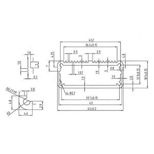 Electrical Module Amplifier Case Custom Bending CNC Machine Aluminum Alloy Profile Extruded Amp Power Supply <b>Enclosure</b> IP54 - Product Image 5