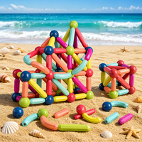AiJH - Bloques de Construcción 3D al por Mayor, Juego de Construcción DIY con Palitos y Bolas de Plástico ABS para Niños, Juguetes Educativos